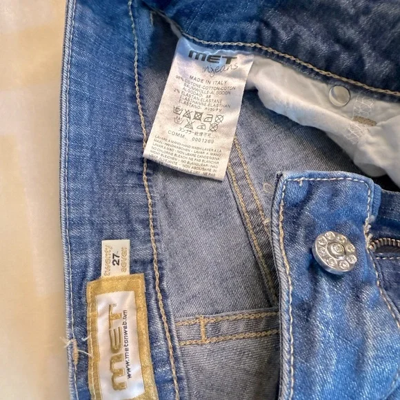 MET Distressed Skinny Jeans with blue sparkles - Picture 7 of 7